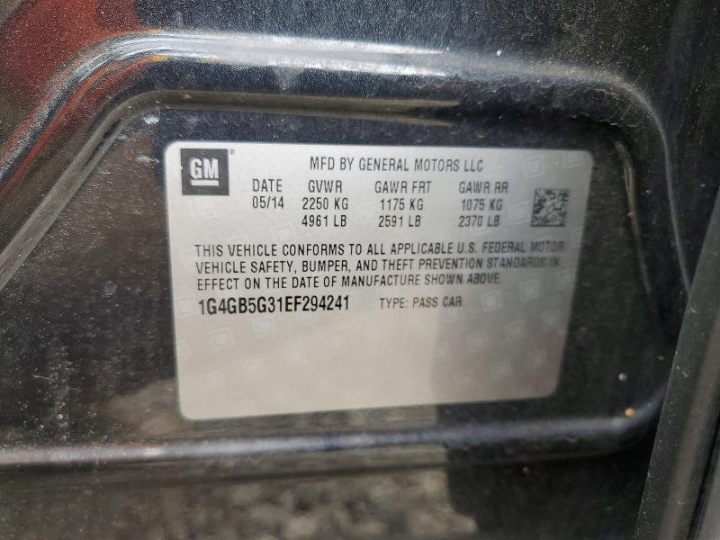 56347966 :رقم المزاد ، 1G4GB5G31EF294241 vin ، 2014 Buick Lacrosse مزاد بيع