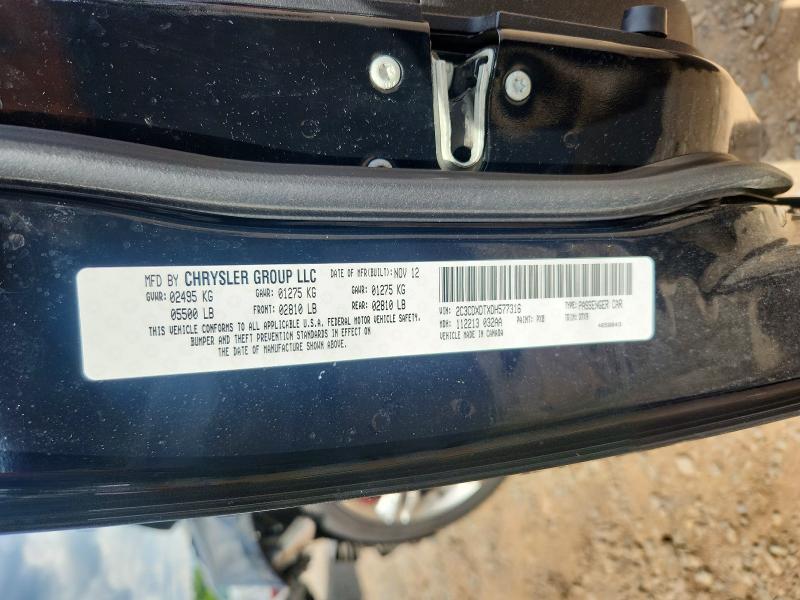 Aukcja sprzedaży 2013 Dodge Charger, vin: 2C3CDXDTXDH577316, numer aukcji: 55448266