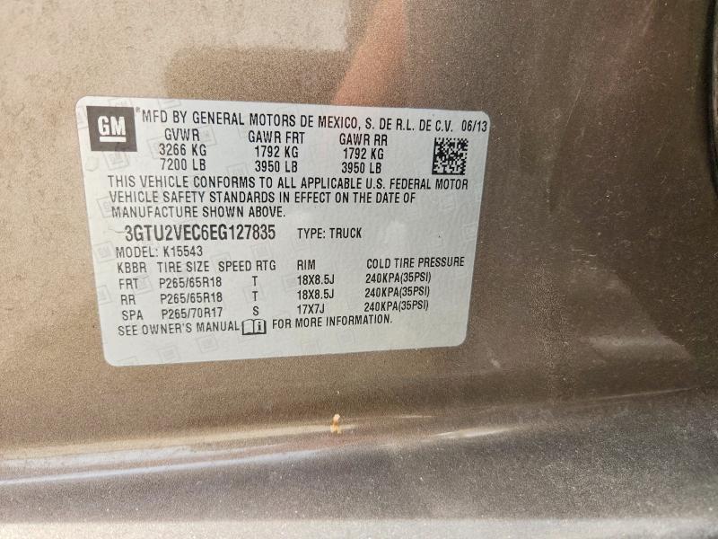 Auction sale of the 2014 Gmc Sierra, vin: 3GTU2VEC6EG127835, lot number: 58192896