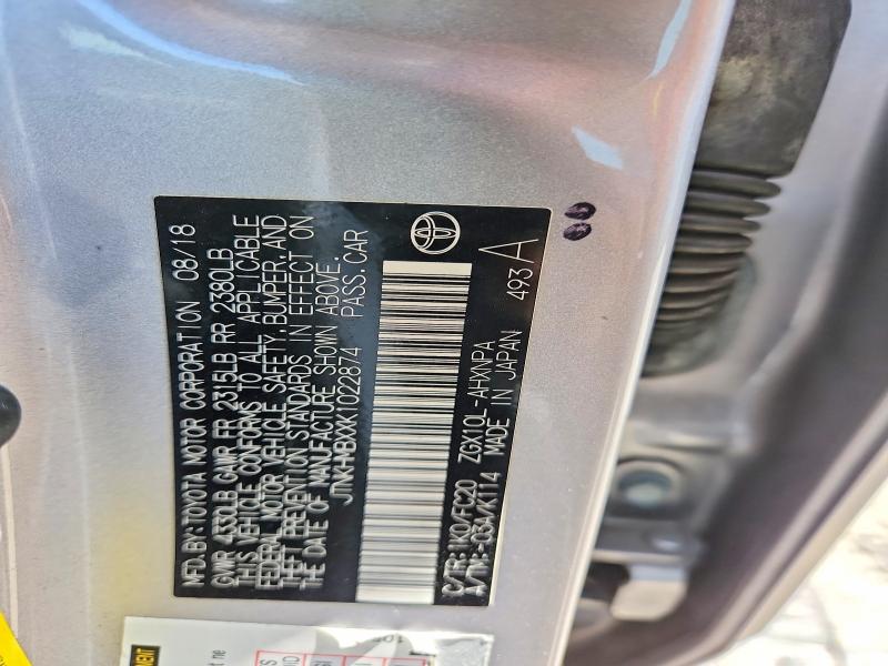 Aukcja sprzedaży 2019 Toyota C-hr, vin: JTNKHMBXXK1022874, numer aukcji: 56302886