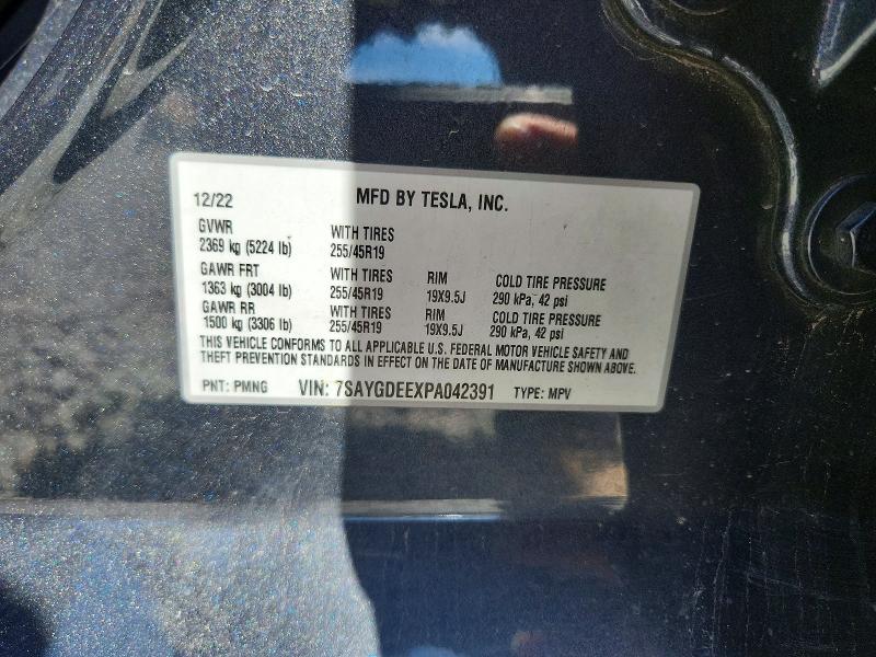 Продажа на аукционе авто 2023 Tesla Model Y, vin: 7SAYGDEEXPA042391, номер лота: 55188486