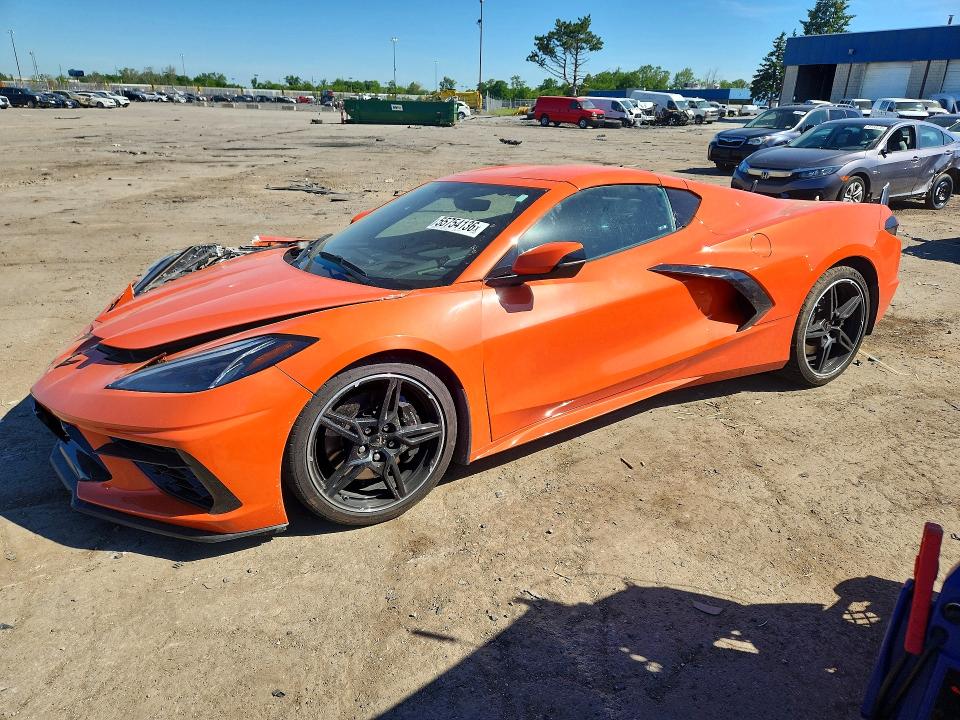 2020 Chevrolet Corvette მანქანა იყიდება აუქციონზე, vin: 1G1Y72D42L5114668, აუქციონის ნომერი: 55754136