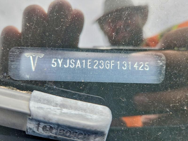 2016 Tesla Model S მანქანა იყიდება აუქციონზე, vin: 5YJSA1E23GF131425, აუქციონის ნომერი: 57414406