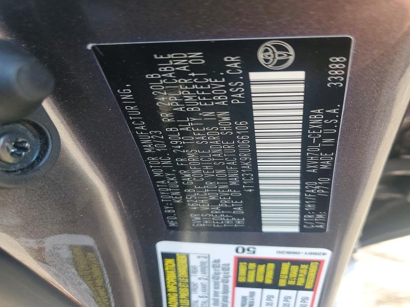 2024 Toyota Camry მანქანა იყიდება აუქციონზე, vin: 4T1C31AK9RU066106, აუქციონის ნომერი: 59282076