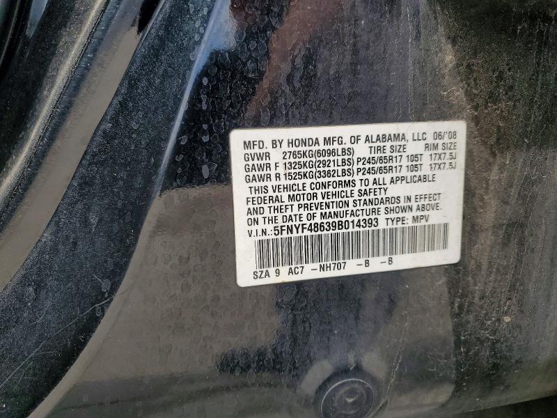 Продаж на аукціоні авто 2009 Honda Pilot, vin: 5FNYF48639B014393, номер лоту: 57751516