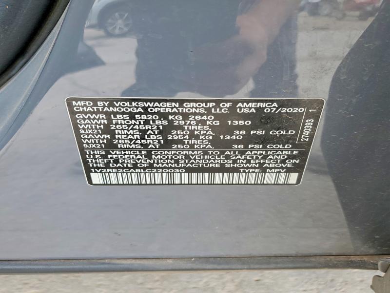 Продажа на аукционе авто 2020 Volkswagen Atlas Cross Sport, vin: 1V2RE2CA8LC220030, номер лота: 56532936