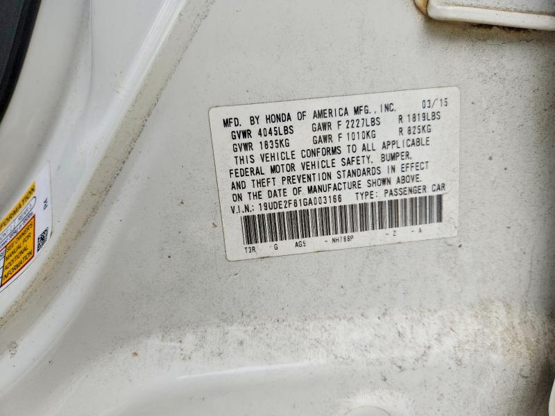 Aukcja sprzedaży 2016 Acura Ilx, vin: 19UDE2F81GA003166, numer aukcji: 57214986