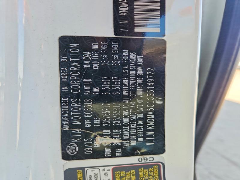 Продажа на аукционе авто 2016 Kia Sedona, vin: KNDMA5C13G6149722, номер лота: 55678896