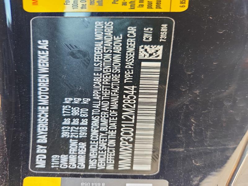 Aukcja sprzedaży 2020 Mini Cooper, vin: WMWXP3C01L2M28544, numer aukcji: 56607496