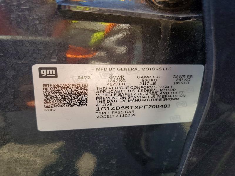Продаж на аукціоні авто 2023 Chevrolet Malibu, vin: 1G1ZD5STXPF200481, номер лоту: 57968906