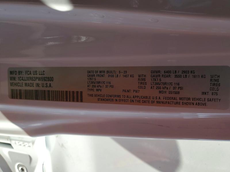 Продаж на аукціоні авто 2023 Jeep Wrangler, vin: 1C4JJXR63PW692800, номер лоту: 58496046