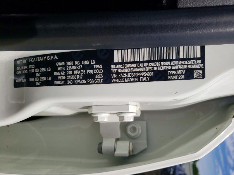 55532536 :رقم المزاد ، ZACNJDB19PPP54001 vin ، 2023 Jeep Renegade مزاد بيع