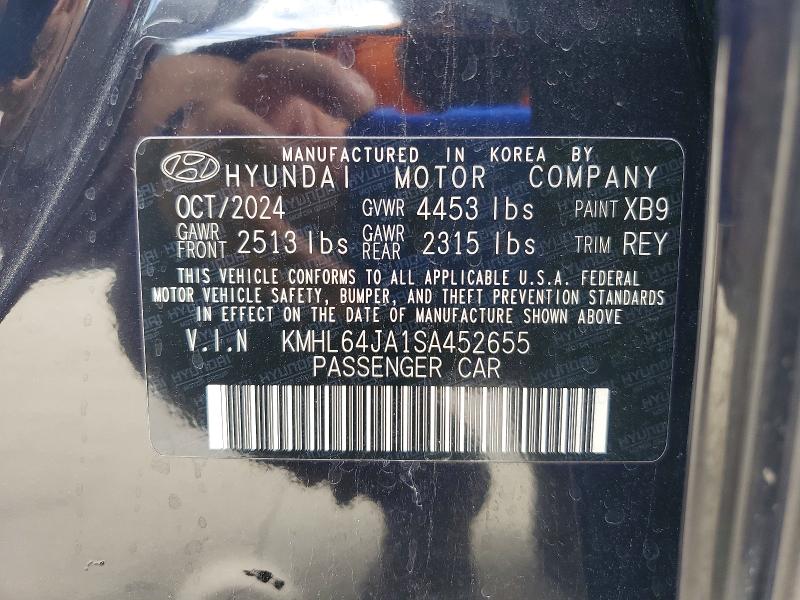 2025 Hyundai Sonata მანქანა იყიდება აუქციონზე, vin: KMHL64JA1SA452655, აუქციონის ნომერი: 56720176