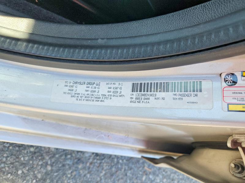 Продаж на аукціоні авто 2012 Chrysler 200, vin: 1C3CCBAB9CN100318, номер лоту: 57257816