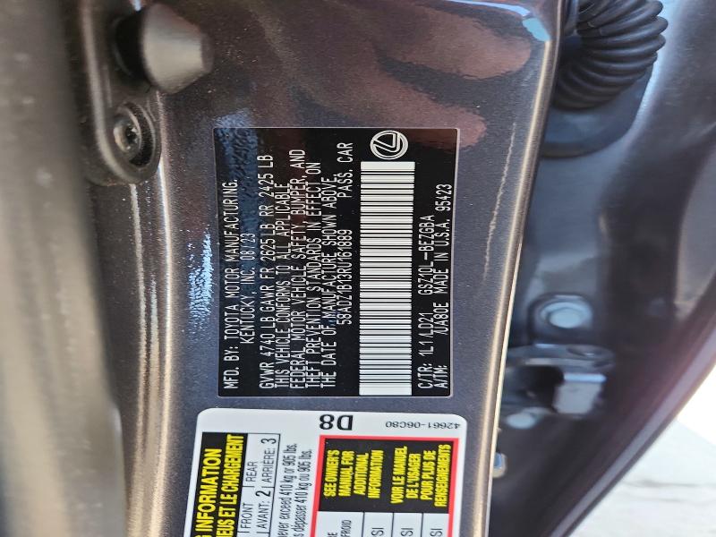 Aukcja sprzedaży 2024 Lexus Es 350, vin: 58ADZ1B13RU161889, numer aukcji: 55954566