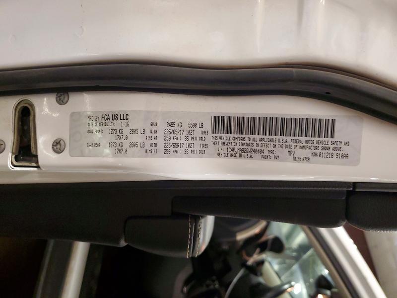 59032716 :رقم المزاد ، 1C4PJMAB2GW240404 vin ، 2016 Jeep Cherokee مزاد بيع