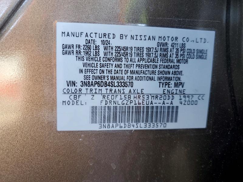Продаж на аукціоні авто 2025 Nissan Kicks, vin: 3N8AP6DB4SL333570, номер лоту: 57077916