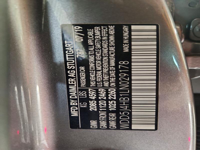 Auction sale of the 2020 Mercedes-benz Cla, vin: WDD5J4HB1LN029178, lot number: 56181166