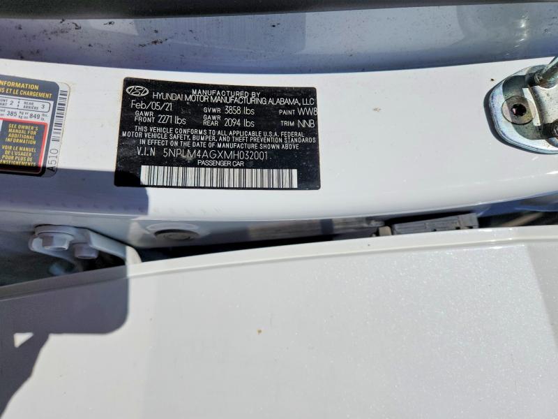57474466 :رقم المزاد ، 5NPLM4AGXMH032001 vin ، 2021 Hyundai Elantra مزاد بيع