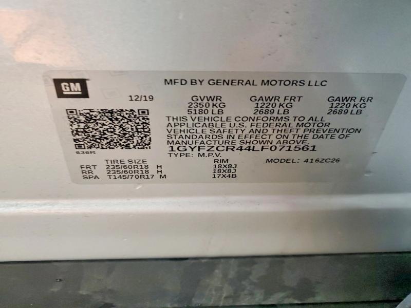 Продажа на аукционе авто 2020 Cadillac Xt4, vin: 1GYFZCR44LF071561, номер лота: 58553416