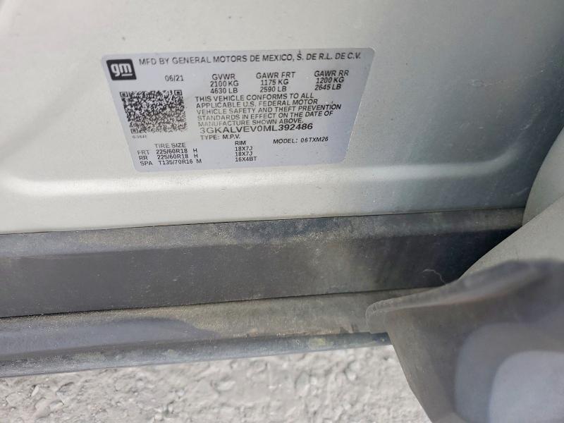 Продажа на аукционе авто 2021 Gmc Terrain, vin: 3GKALVEV0ML392486, номер лота: 58357836