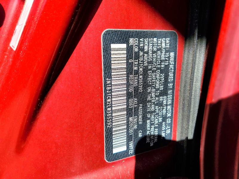 55042446 :رقم المزاد ، JN1BJ1CW2LW365392 vin ، 2020 Nissan Rogue Sport مزاد بيع