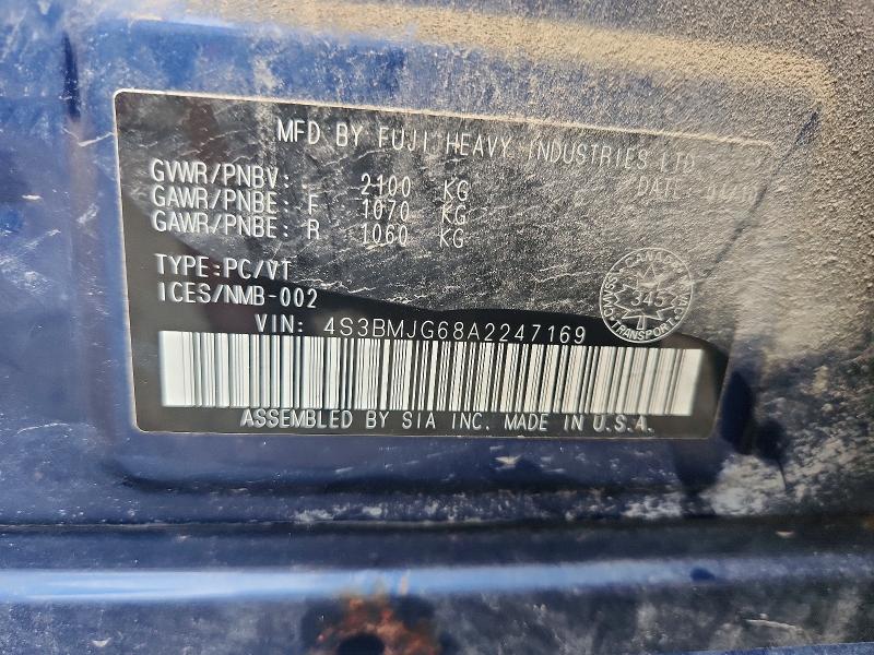 Продажа на аукционе авто 2010 Subaru Legacy, vin: 4S3BMJG68A2247169, номер лота: 59037536