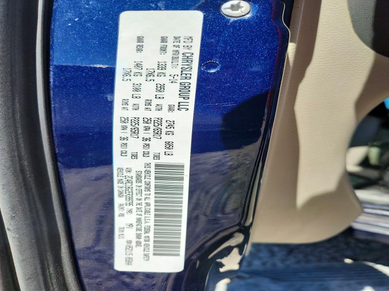 Продажа на аукционе авто 2014 Chrysler Town & Country, vin: 2C4RC1BG2ER399795, номер лота: 57418606