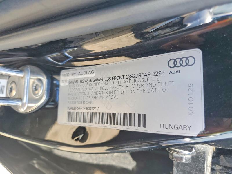 Aukcja sprzedaży 2015 Audi A3, vin: WAUBFGFF1F1001217, numer aukcji: 58771556