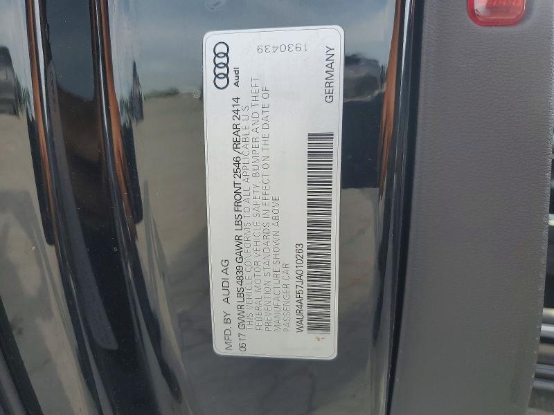 Aukcja sprzedaży 2018 Audi S5, vin: WAUR4AF57JA010263, numer aukcji: 56300406