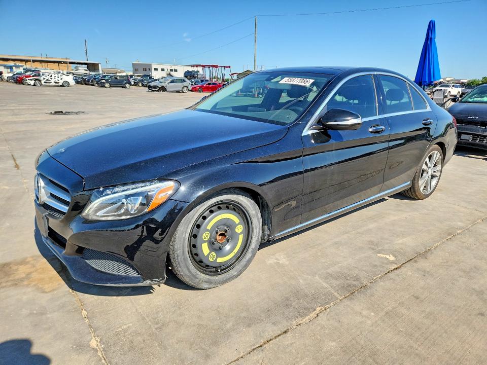55077086 :رقم المزاد ، 55SWF4JB4FU057066 vin ، 2015 Mercedes-benz C مزاد بيع