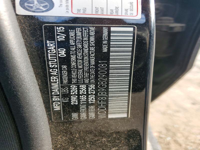 57588416 :رقم المزاد ، WDDHF8JB9GB290081 vin ، 2016 Mercedes-benz E مزاد بيع