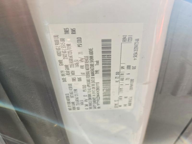 Продаж на аукціоні авто 2019 Ford Transit, vin: 1FTYR2ZM4KKB65115, номер лоту: 60706706