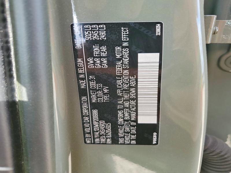 58047896 :رقم المزاد ، YV4L12UW8P2006886 vin ، 2023 Volvo Xc40 مزاد بيع
