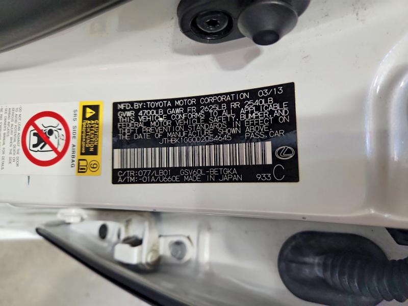 Продажа на аукционе авто 2013 Lexus Es, vin: JTHBK1GG0D2054645, номер лота: 56447326