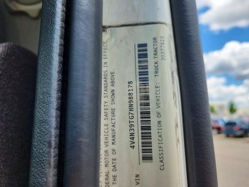 Продаж на аукціоні авто 2017 Volvo Vnl, vin: 4V4N39TG7HN988178, номер лоту: 57906576