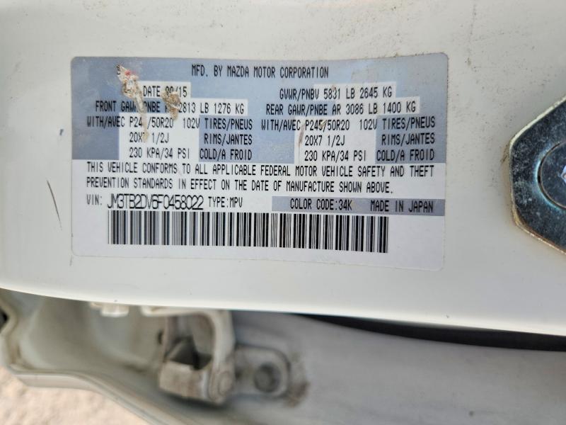 Aukcja sprzedaży 2015 Mazda Cx-9, vin: JM3TB2DV6F0458022, numer aukcji: 58289926