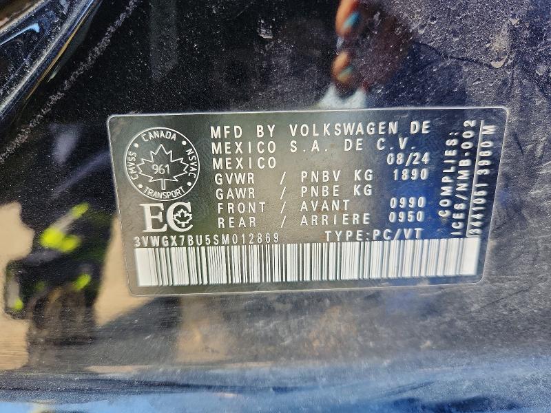 Aukcja sprzedaży 2025 Volkswagen Jetta, vin: 3VWGX7BU5SM012869, numer aukcji: 54518736