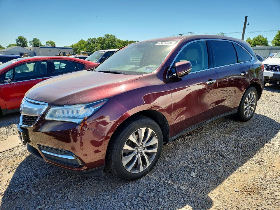55817346 :رقم المزاد ، 5FRYD4H43GB013051 vin ، 2016 Acura Mdx مزاد بيع
