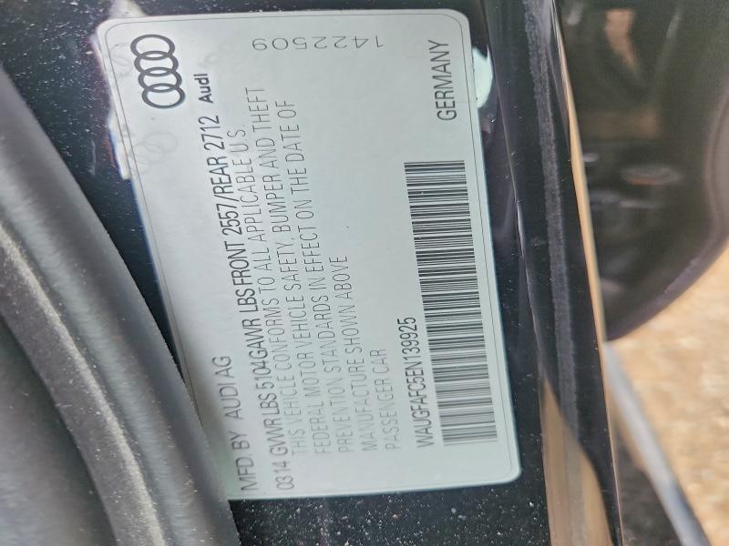 Auction sale of the 2014 Audi A6, vin: WAUGFAFC5EN139925, lot number: 54802046