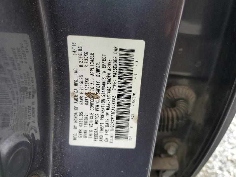 Продаж на аукціоні авто 2015 Honda Accord, vin: 1HGCR2F73FA168982, номер лоту: 54557536