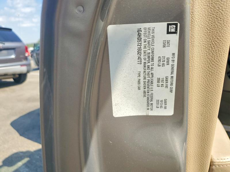 55684346 :رقم المزاد ، 1G4HD57216U214777 vin ، 2006 Buick Lucerne مزاد بيع