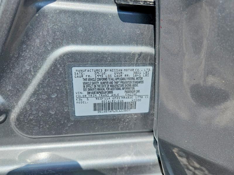 Продажа на аукционе авто 2013 Nissan Sentra, vin: 3N1AB7AP6DL613805, номер лота: 58903716
