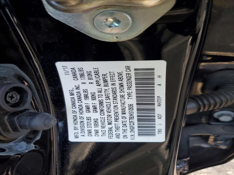Aukcja sprzedaży 2018 Honda Civic, vin: 2HGFC2F78JH510936, numer aukcji: 59167556