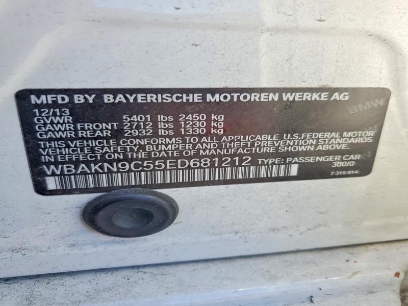Продаж на аукціоні авто 2014 Bmw 550, vin: WBAKN9C55ED681212, номер лоту: 56788106