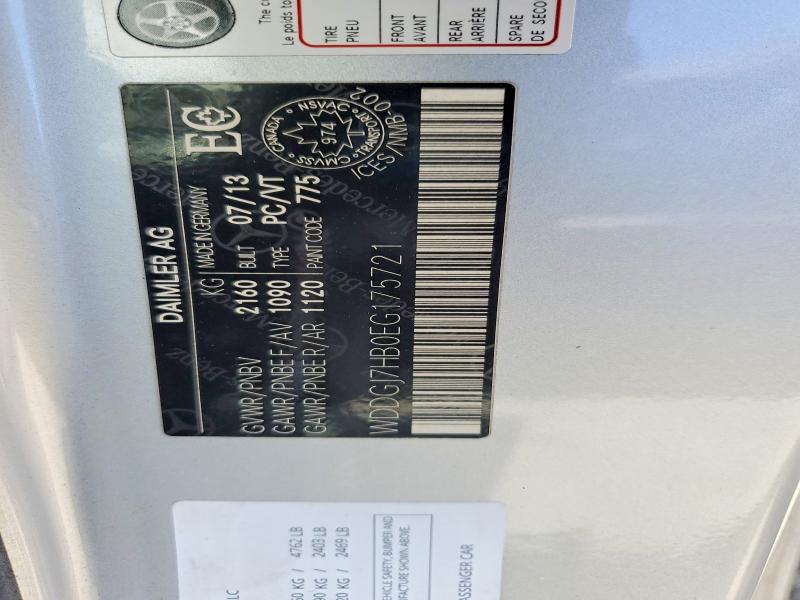 Продаж на аукціоні авто 2014 Mercedes-benz C, vin: WDDGJ7HB0EG175721, номер лоту: 56135036