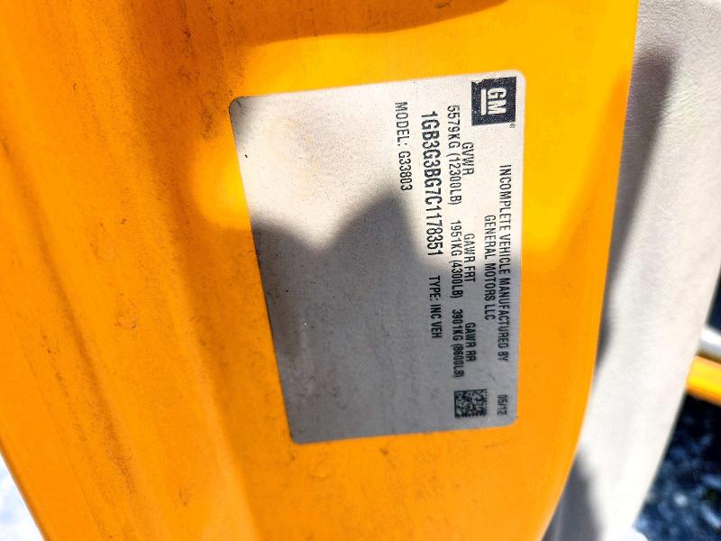 Продажа на аукционе авто 2012 Chev Bus, vin: 1GB3G3BG7C1178351, номер лота: 51925246