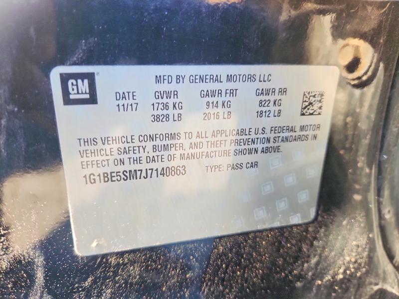 Продаж на аукціоні авто 2018 Chevrolet Cruze, vin: 1G1BE5SM7J7140863, номер лоту: 55776186