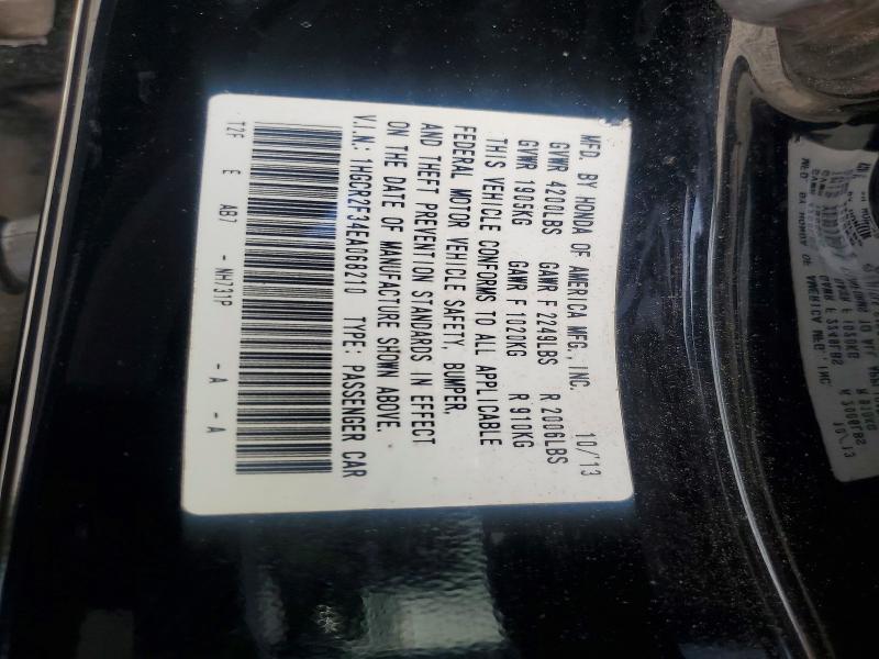 57378216 :رقم المزاد ، 1HGCR2F34EA068210 vin ، 2014 Honda Accord مزاد بيع