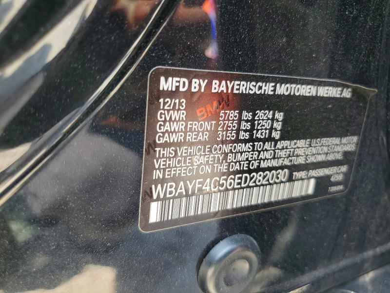 56064186 :رقم المزاد ، WBAYF4C56ED282030 vin ، 2014 Bmw 740 مزاد بيع